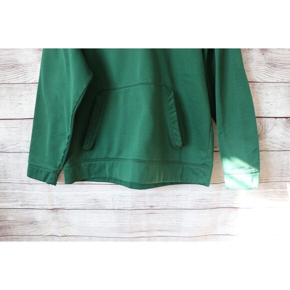 Under Armour Medium Green Gray Pullover Hoodie Small Cut Flaw - Picture 3 of 10
